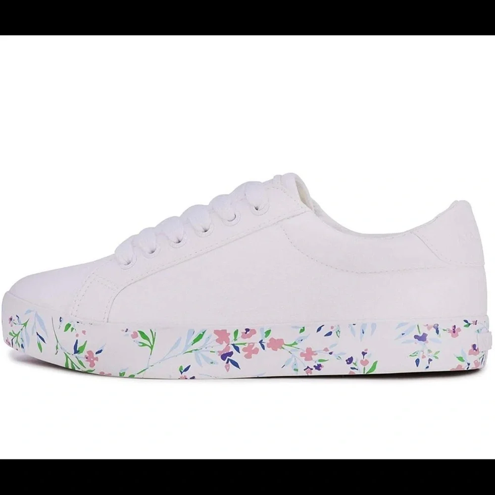 Nautica Women Sneaker Casual Shoes floral Lace-Up - Picture 2 of 8